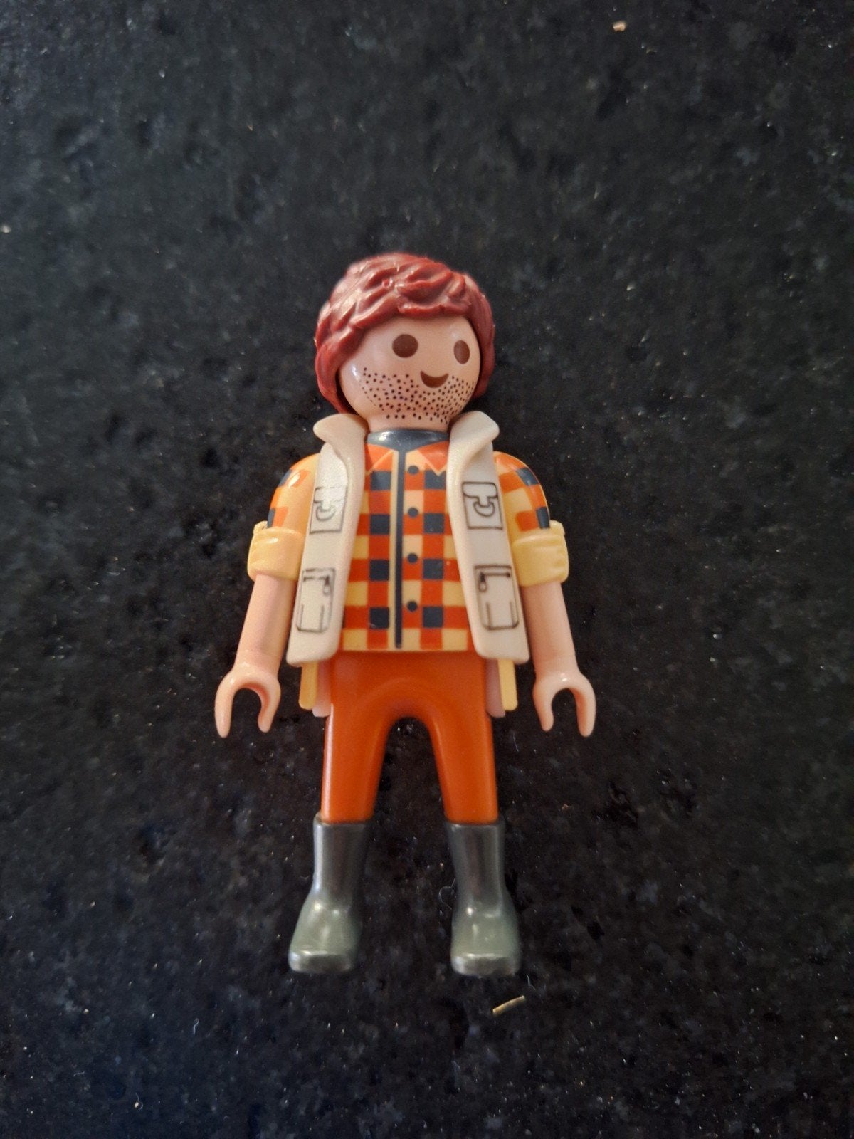 Playmobil figuur met geruit hemd en baard, Ophalen of Verzenden, Gebruikt, Losse onderdelen, Figuren