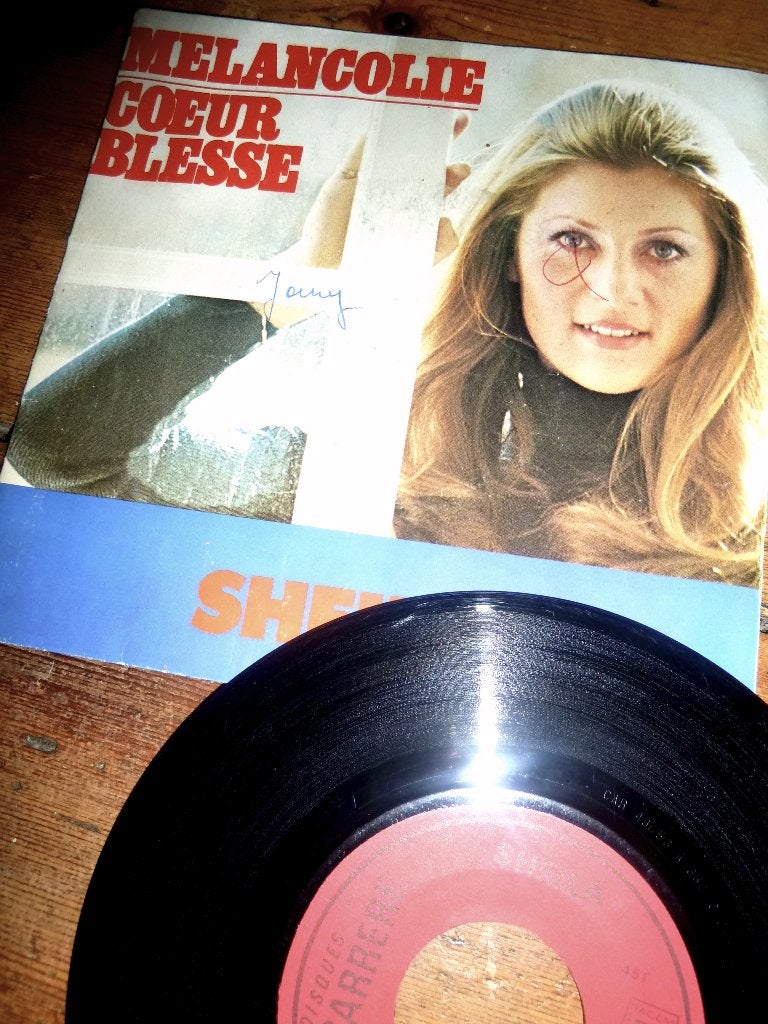 SHEILA Melancolie Cœur Blessé 1971 carrere, Ophalen of Verzenden, Gebruikt, Pop