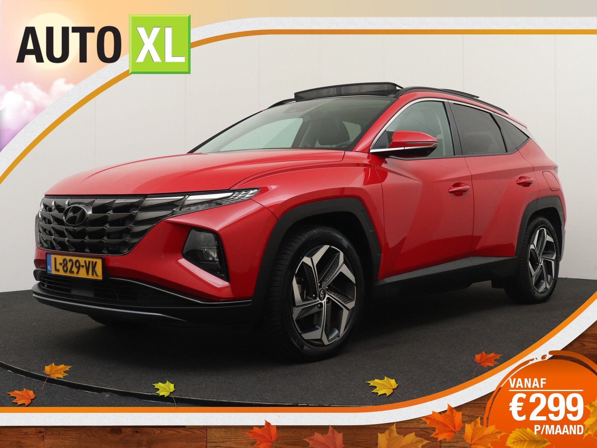 Hyundai Tucson 1.6 265 PK PHEV Premium Sky 4WD Pano-dak Lede, Auto's, Automaat, Gebruikt, 4 cilinders, Verwarmde buitenspiegels