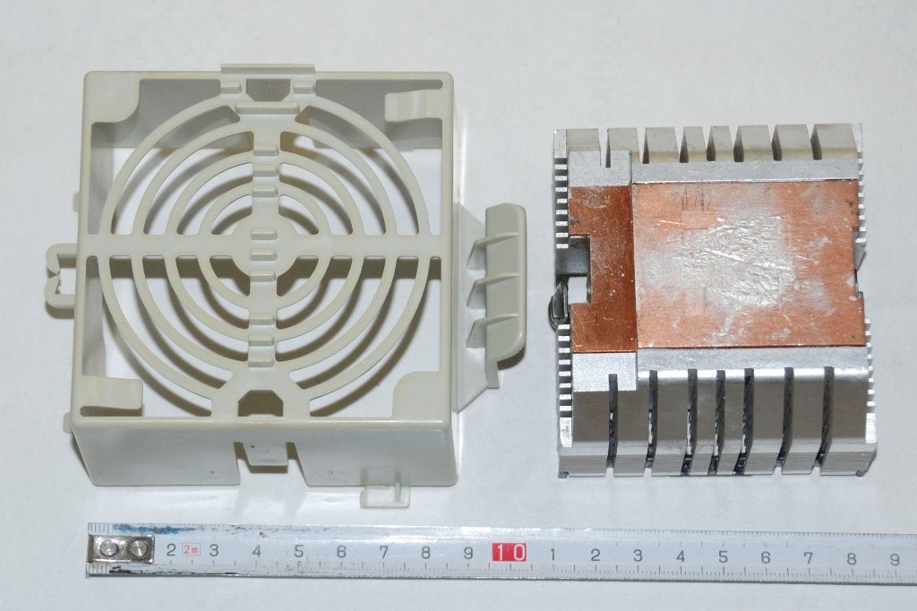 koelblok processor + plastic behuizing, Ophalen of Verzenden, Gebruikt, Luchtkoeling