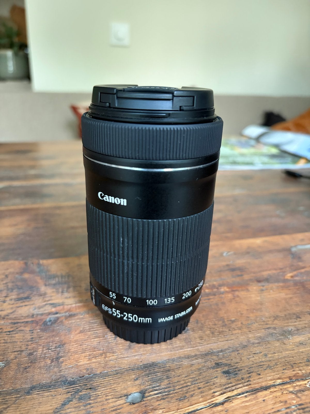 Canon EF-S 55-250mm f/4-5.6 IS STM, Canon, Autofocus, Zo goed als nieuw, Canon EF-S