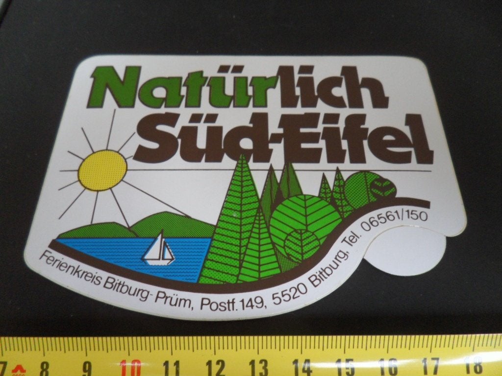 sticker Natürlich Süd-Eifel Prüm Bitburg, Ophalen of Verzenden, Zo goed als nieuw