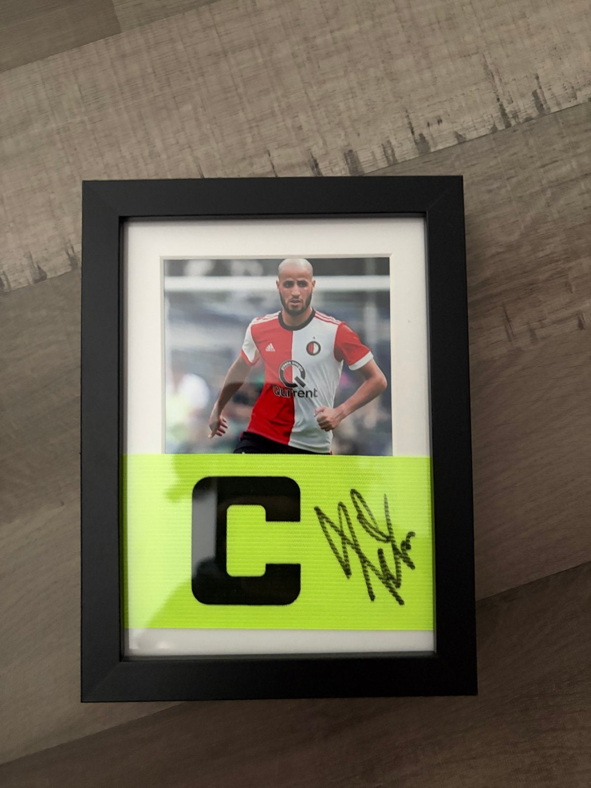 Gesigneerde aanvoerdersband Karim El Ahmadi Feyenoord, Ophalen of Verzenden, Zo goed als nieuw, Feyenoord, Overige typen