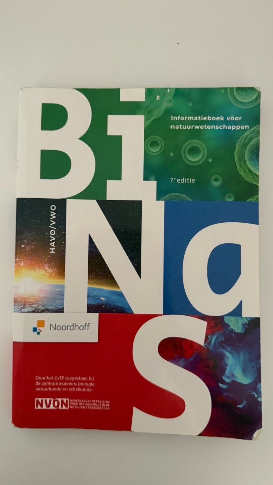 Binas HAVO/VWO 7e editie - Informatieboek natuurwetenschappe, Boeken, Ophalen of Verzenden, Zo goed als nieuw, HBO