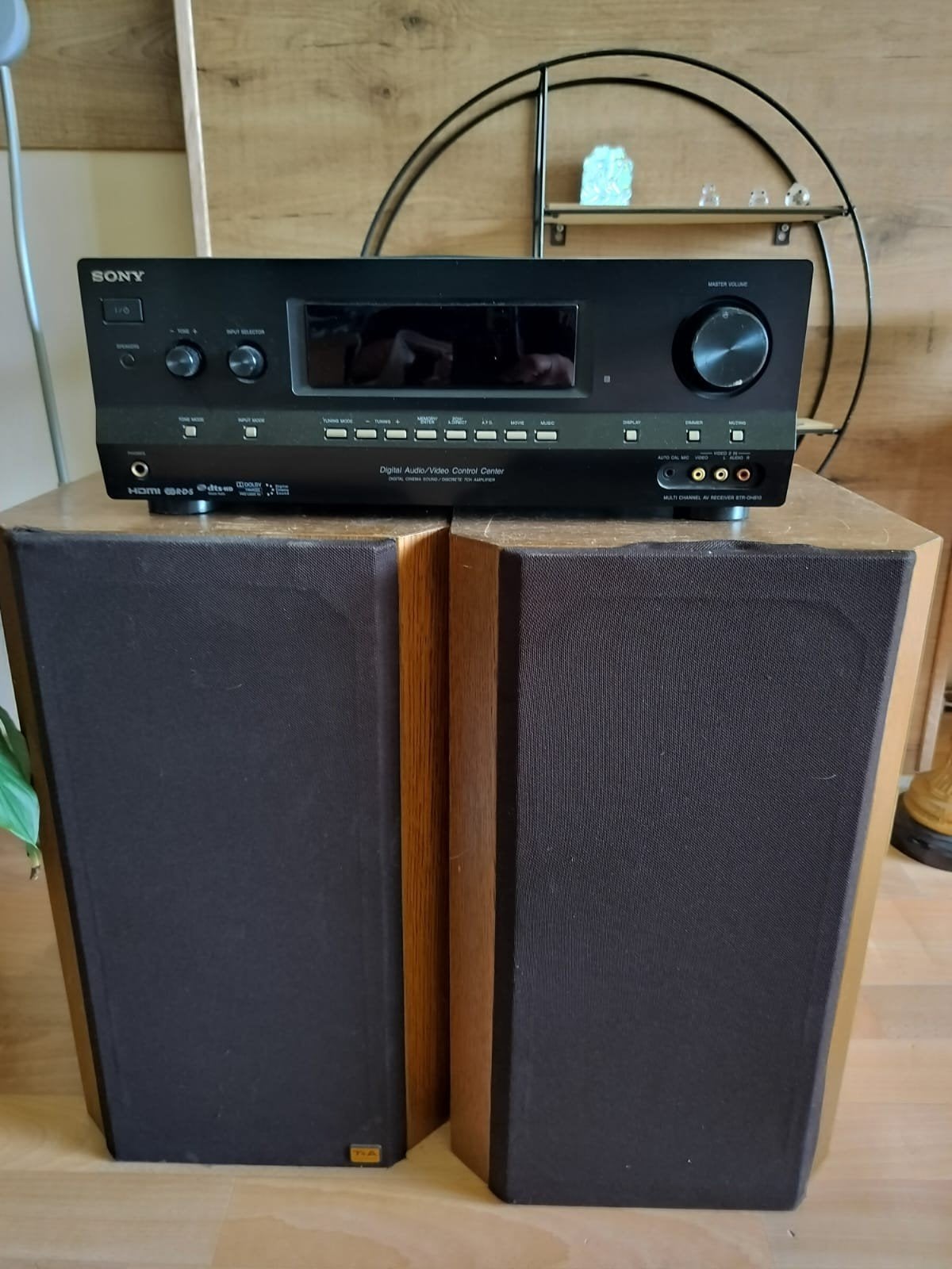 Sony reciver + T-A loudspeakers, Audio, Tv en Foto, Versterkers en Receivers, Ophalen, Gebruikt, Sony, 120 watt of meer