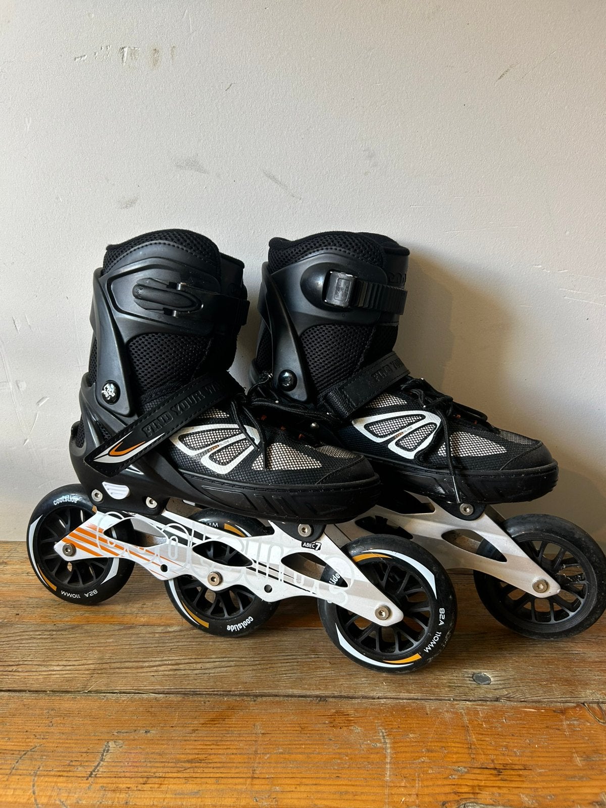 Coolslide inline skates met 3 wielen en beschermers, Overige merken, Ophalen of Verzenden, Zo goed als nieuw, Bescherming