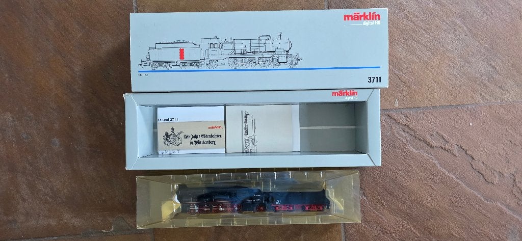 Märklin 3711 H0 Stoomlocomotief BR 18.1 van de DB, Wisselstroom, Locomotief, Ophalen of Verzenden, Zo goed als nieuw