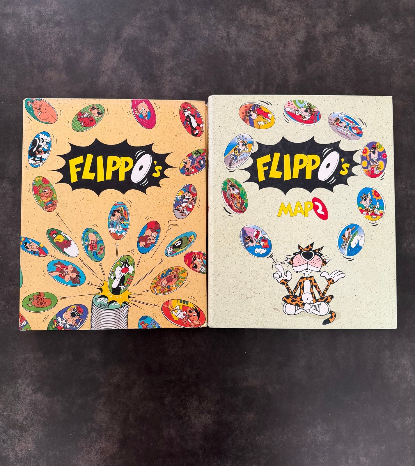 Complete Flippo collectie 1-510 in 2 originele mappen, Ophalen, Looney Tunes, Verzameling, Met verzamelmap(pen)