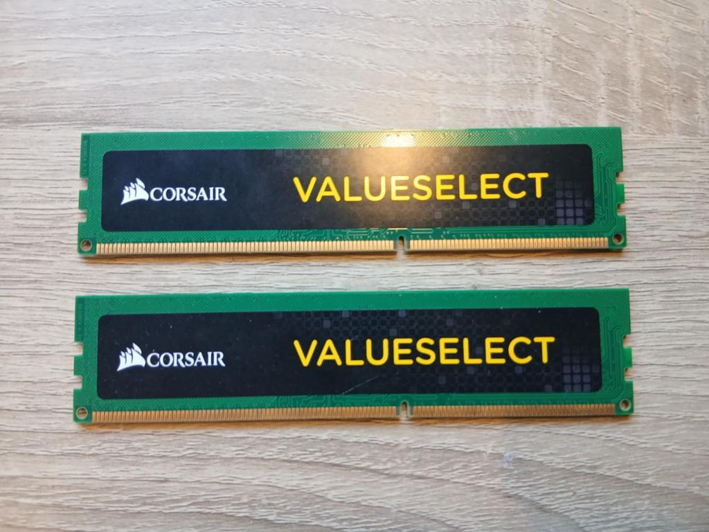 8gb 2x4 Corsair Valueselect ddr3 ram, Computers en Software, RAM geheugen, DDR3, Ophalen of Verzenden, Zo goed als nieuw, Desktop