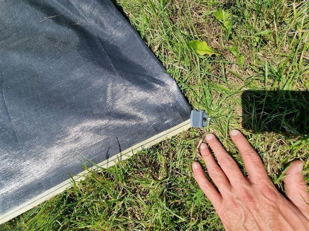 Maatwerk Tentdoek 130 gr/m² - Zilvergrijs - v.a. 4.20 breed, Ophalen of Verzenden, Nieuw