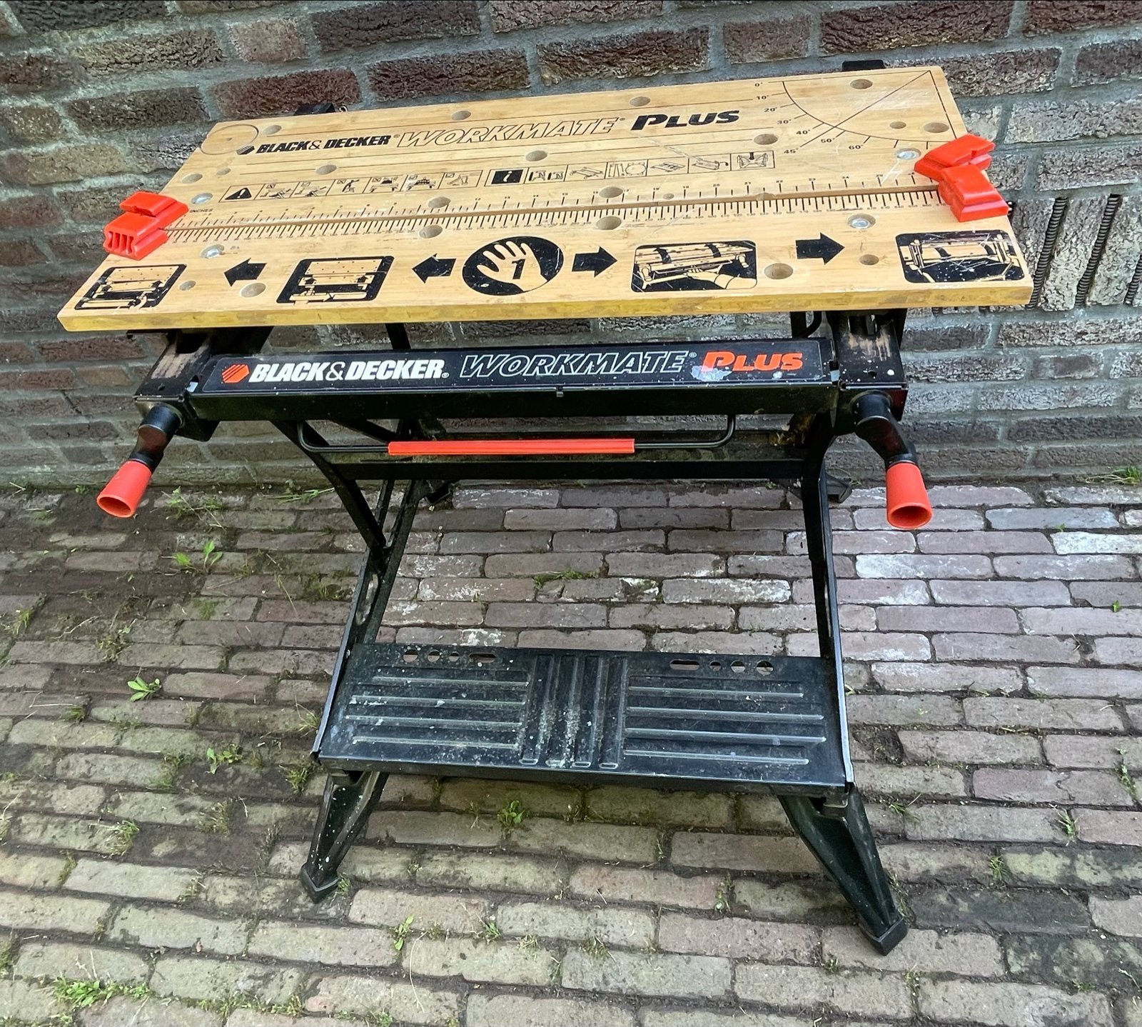 Black & Decker Workmate Plus Werkbank - Inklapbaar, Ophalen of Verzenden, Gebruikt, 70 tot 120 cm, Bankschroef