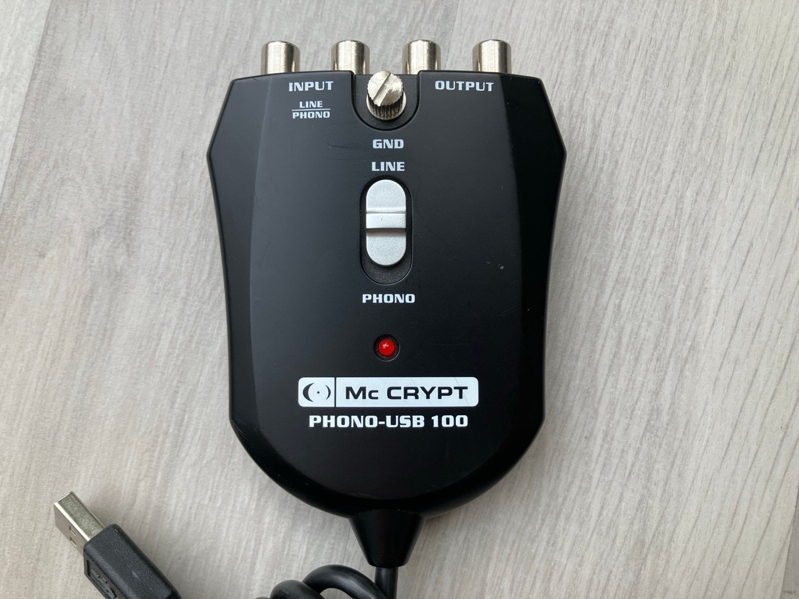 Mc CRYPT PHONO-USB 100 Audio Converter, Ophalen of Verzenden, Zo goed als nieuw