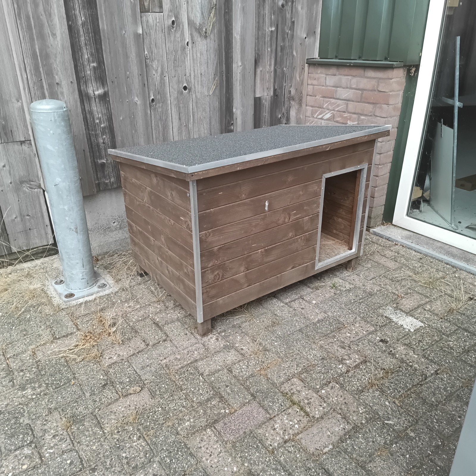 Hondenhok hout nieuw, Dieren en Toebehoren, Hondenhokken, Ophalen, Nieuw, 110 cm of meer