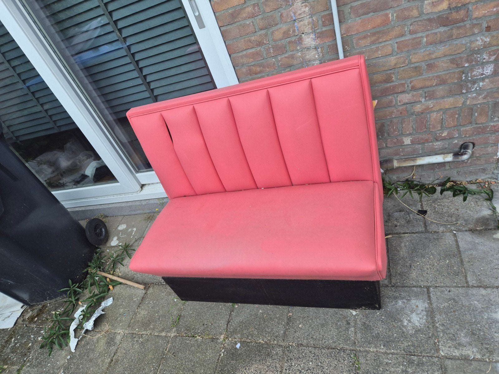 Roze bankje / zitbankje - Gebruikt, Stof, Gebruikt, Minder dan 75 cm, Tweepersoons
