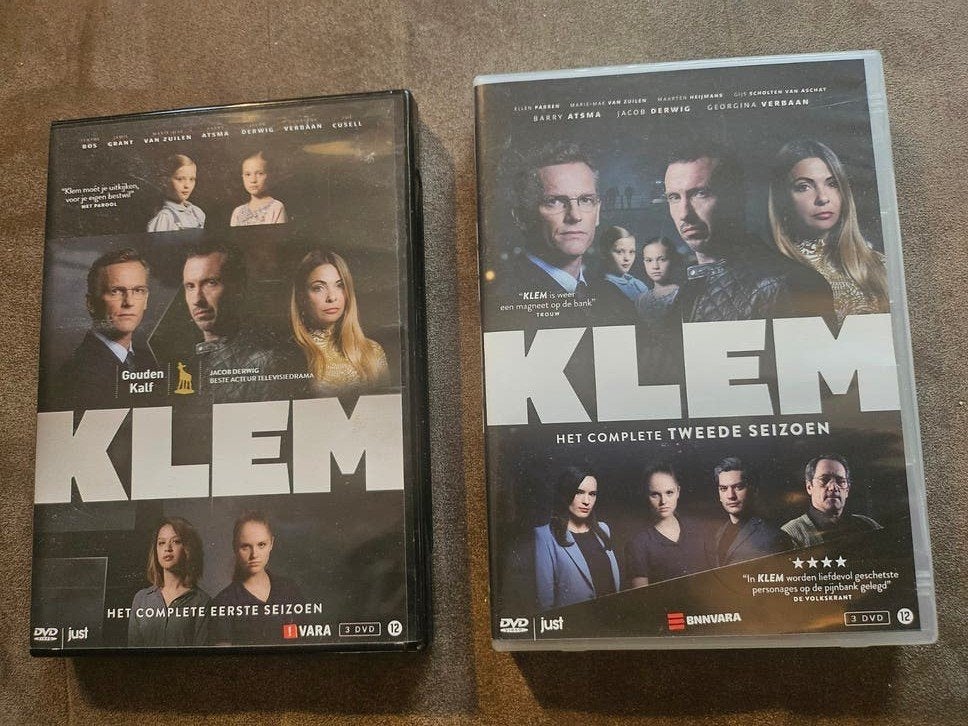 KLEM Seizoen 1 & 2 DVD, Misdaad, Nederlands, Seizoen 1, Zo goed als nieuw