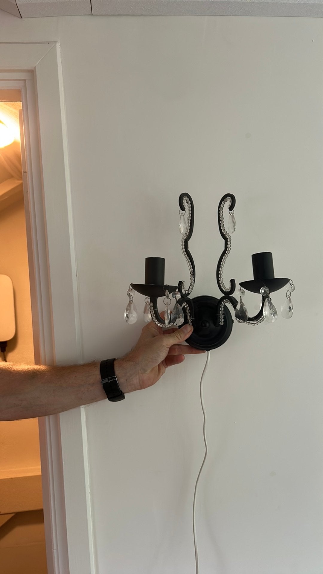 Brocante wandlamp, Huis en Inrichting, Ophalen of Verzenden, Zo goed als nieuw