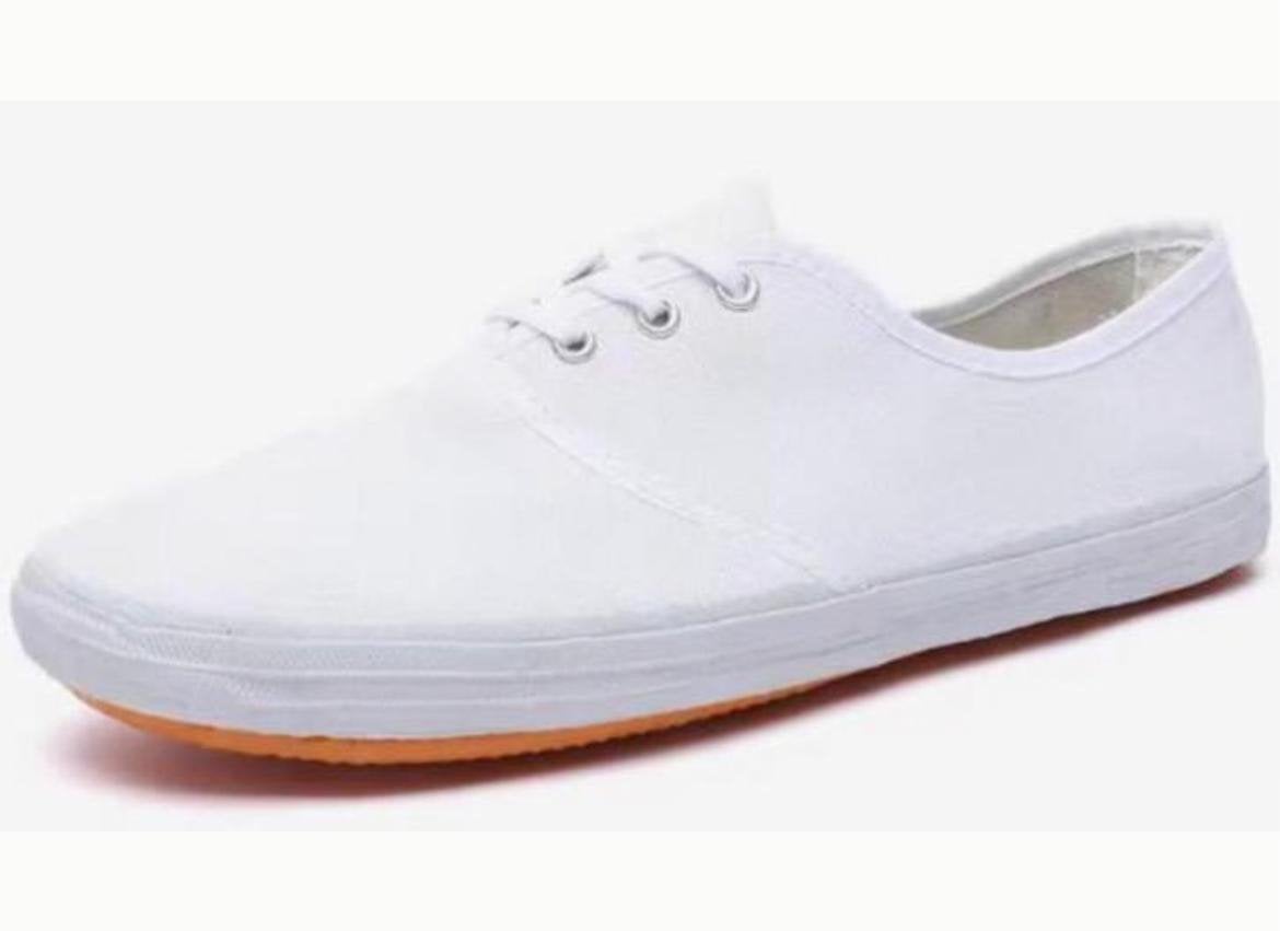 Nieuwe Witte Klassieke Katoenen Antislip Gympen, Wit, Nieuw, Ophalen of Verzenden, Sneakers of Gympen