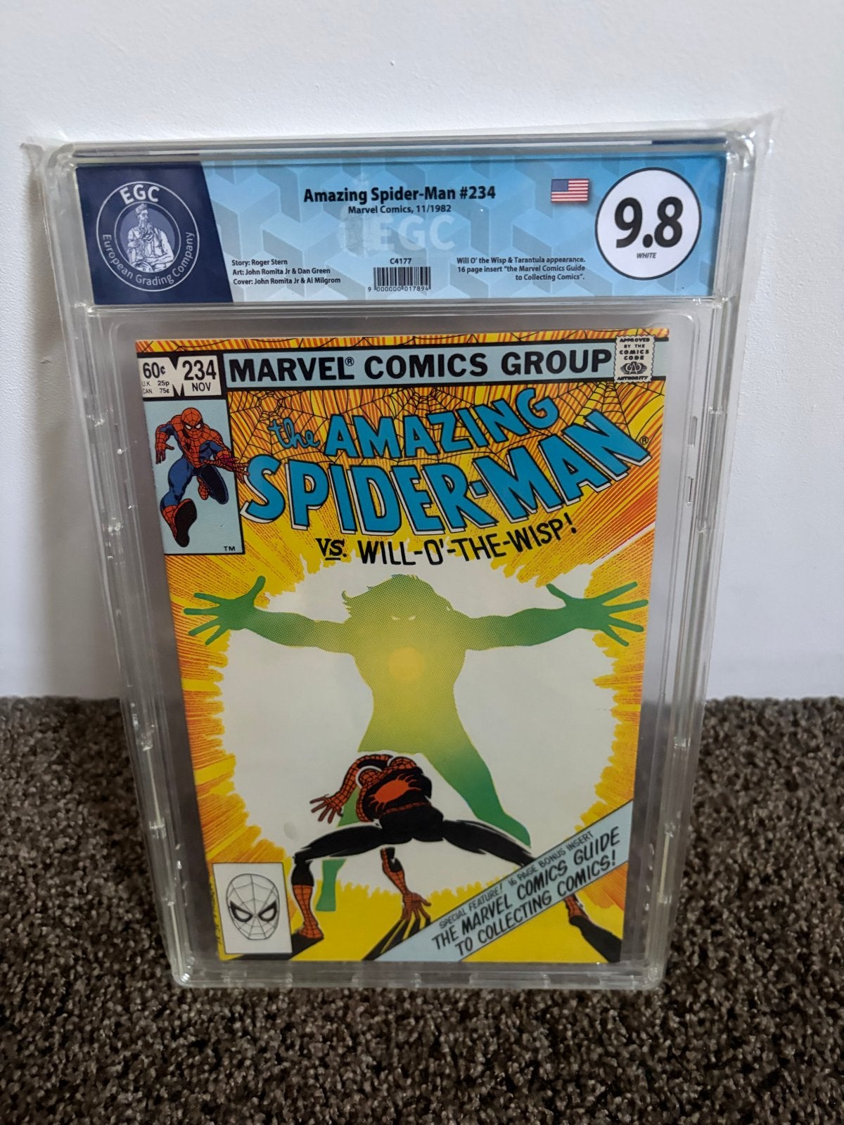 Amazing Spider-Man #234 EGC 9.8 - Marvel Comics 1982, Eén comic, Verzenden, Zo goed als nieuw, Amerika