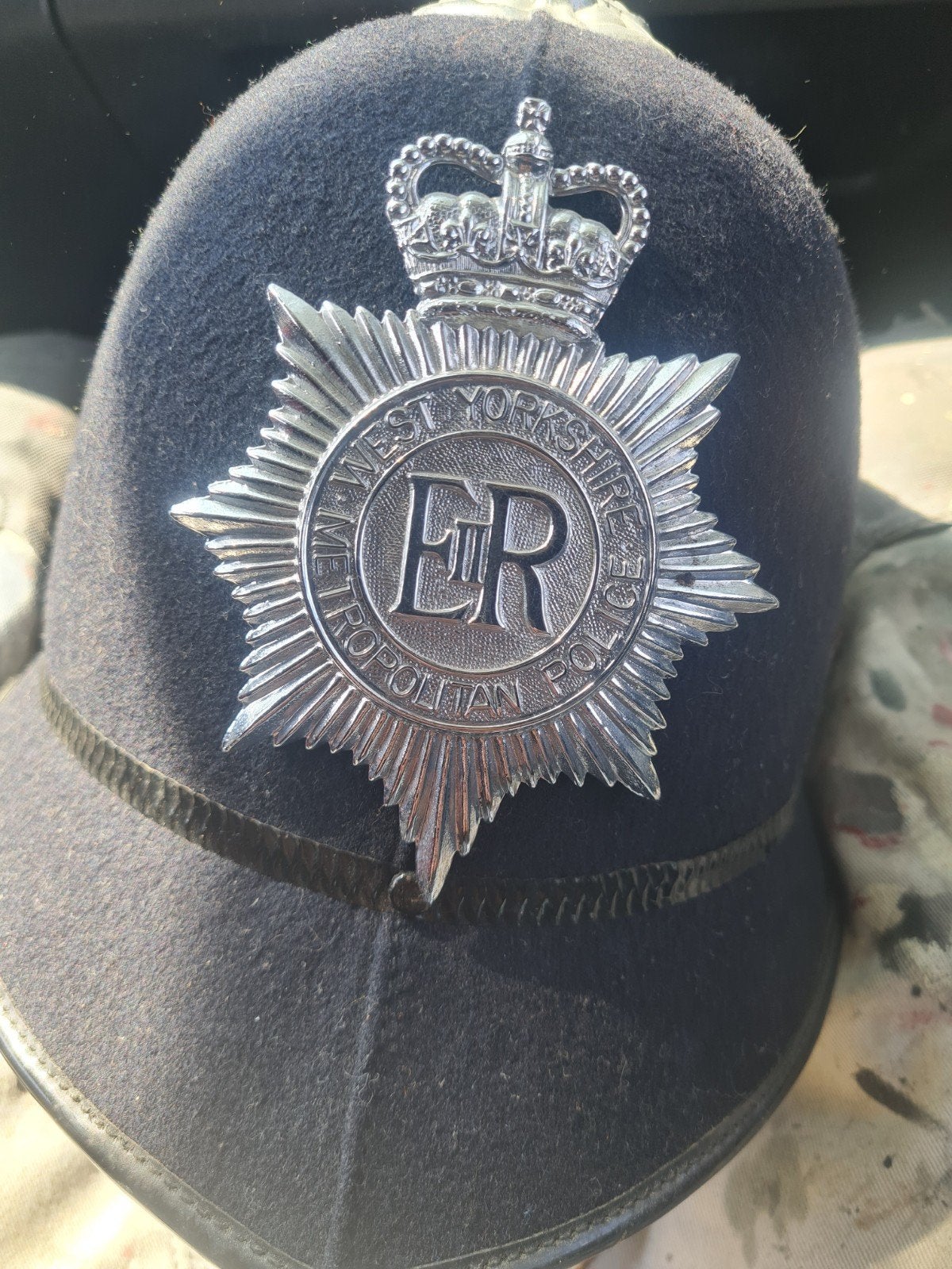 Britse Politiehelm West Yorkshire Metropolitan Police, Verzamelen, Ophalen of Verzenden