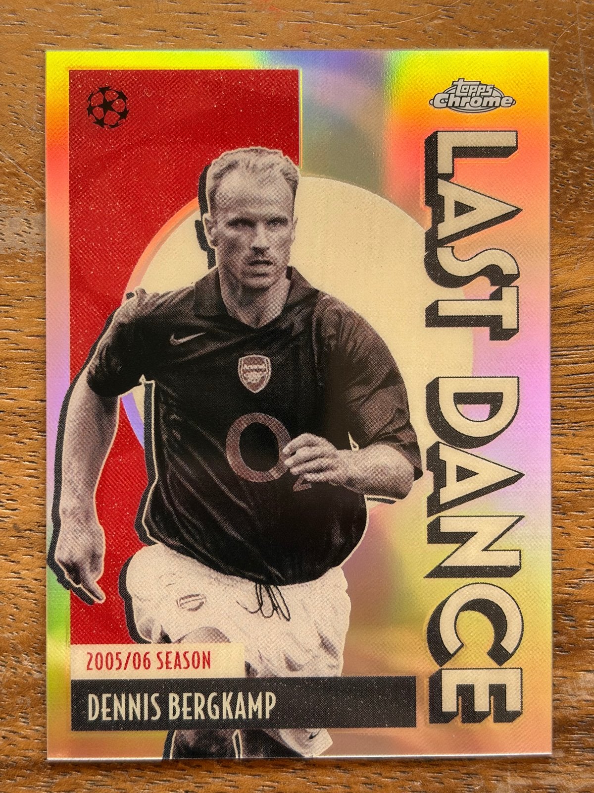 Topps Chrome Dennis Bergkamp Last Dance 2005/06 Spelerskaart, Ophalen of Verzenden, Zo goed als nieuw, Buitenlandse clubs, Spelerskaart