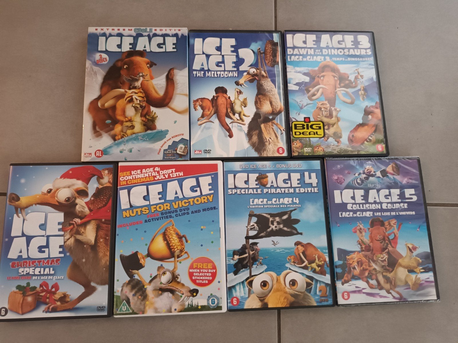 Dvd pakket Ice age, Alle leeftijden, Verzenden, Zo goed als nieuw, Amerikaans