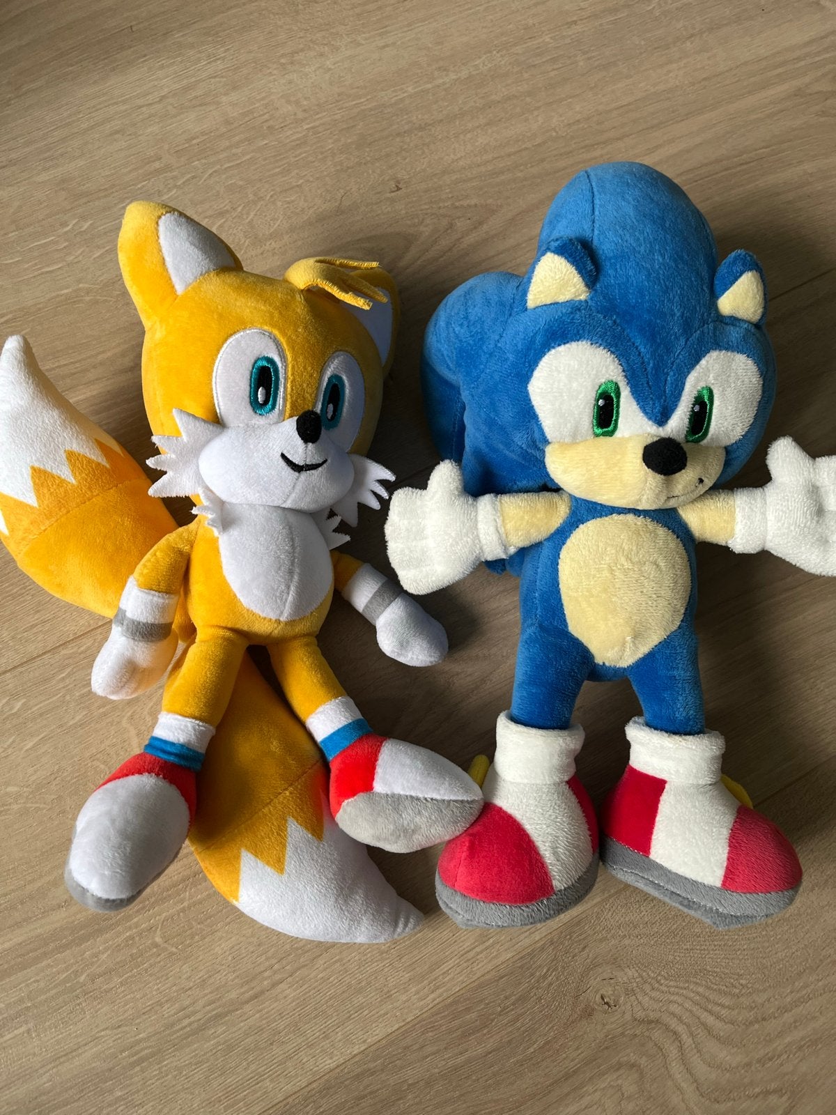 Sonic en Tails knuffels - Zo goed als nieuw, Kinderen en Baby's, Overige merken, Overige karakters, Overige typen, Ophalen of Verzenden