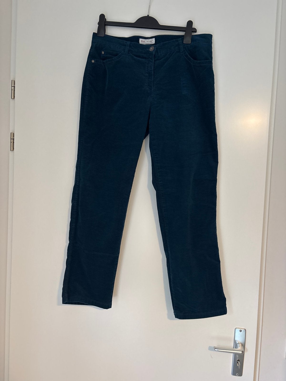 Brax Soft Corduroy Broek - Petrol Groen, Maat 42/44 (L), Ophalen of Verzenden, Zo goed als nieuw, Lang