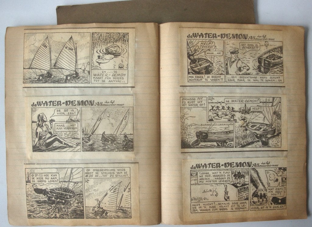 Jan Dirk van Exter De waterdemon van het Alkmaarder-meer, Gelezen, Eén stripboek, Ophalen of Verzenden, Jan Dirk van Exter