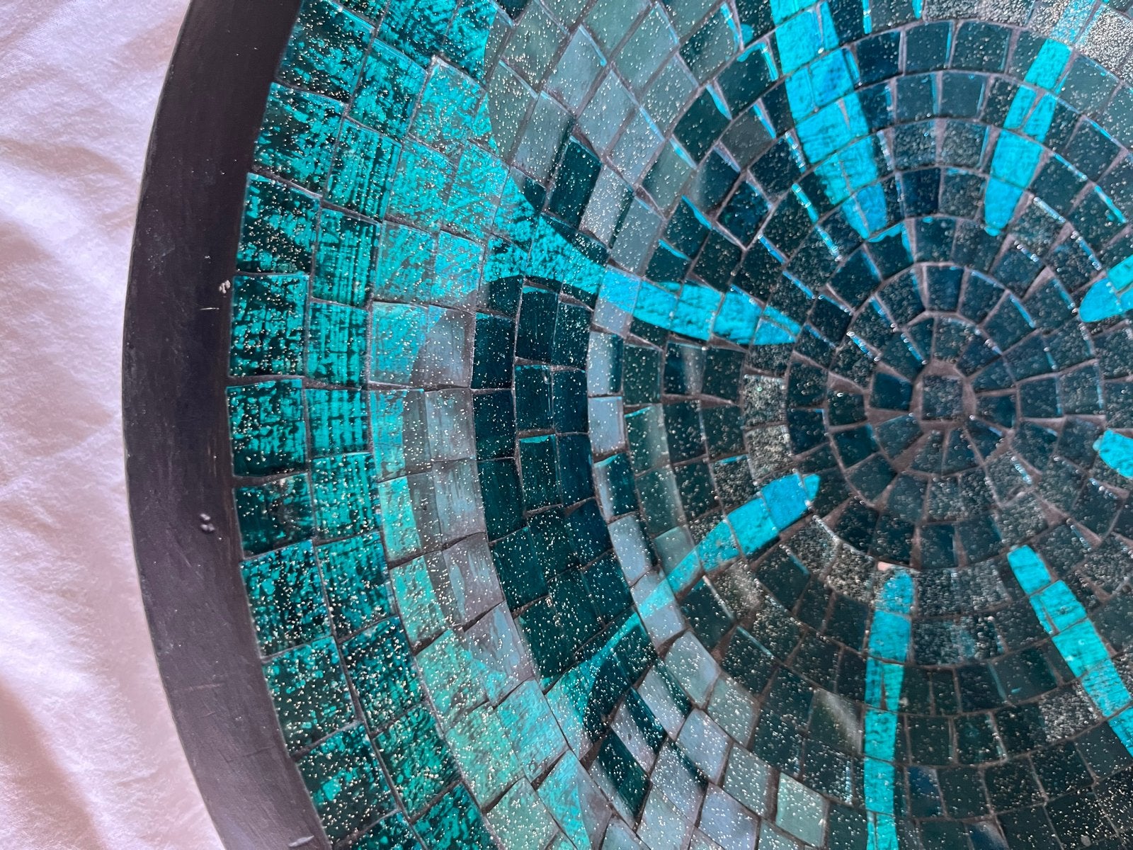 Prachtige mozaïek schaal - 45 cm diameter, Antiek en Kunst, Ophalen of Verzenden
