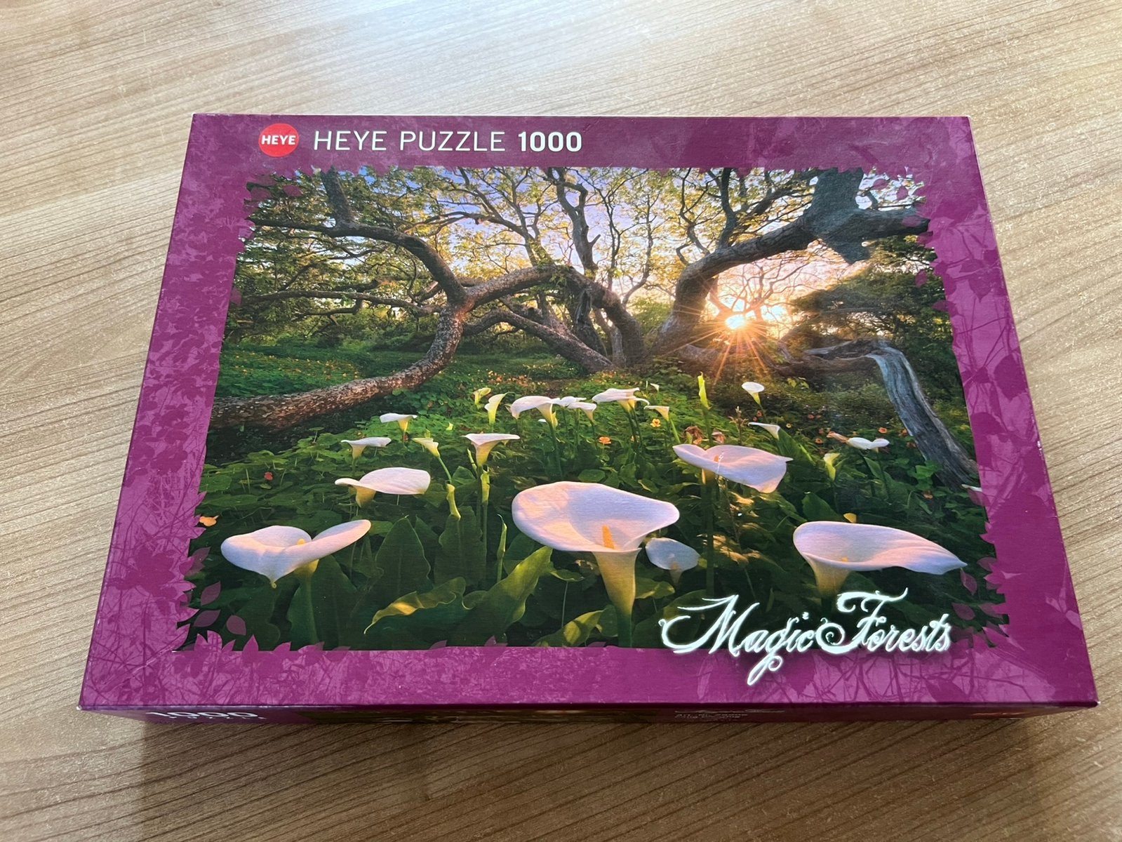 HEYE puzzel 1000 stukjes Magic Forrest Calla Clearing, Ophalen of Verzenden, 500 t/m 1500 stukjes, Zo goed als nieuw