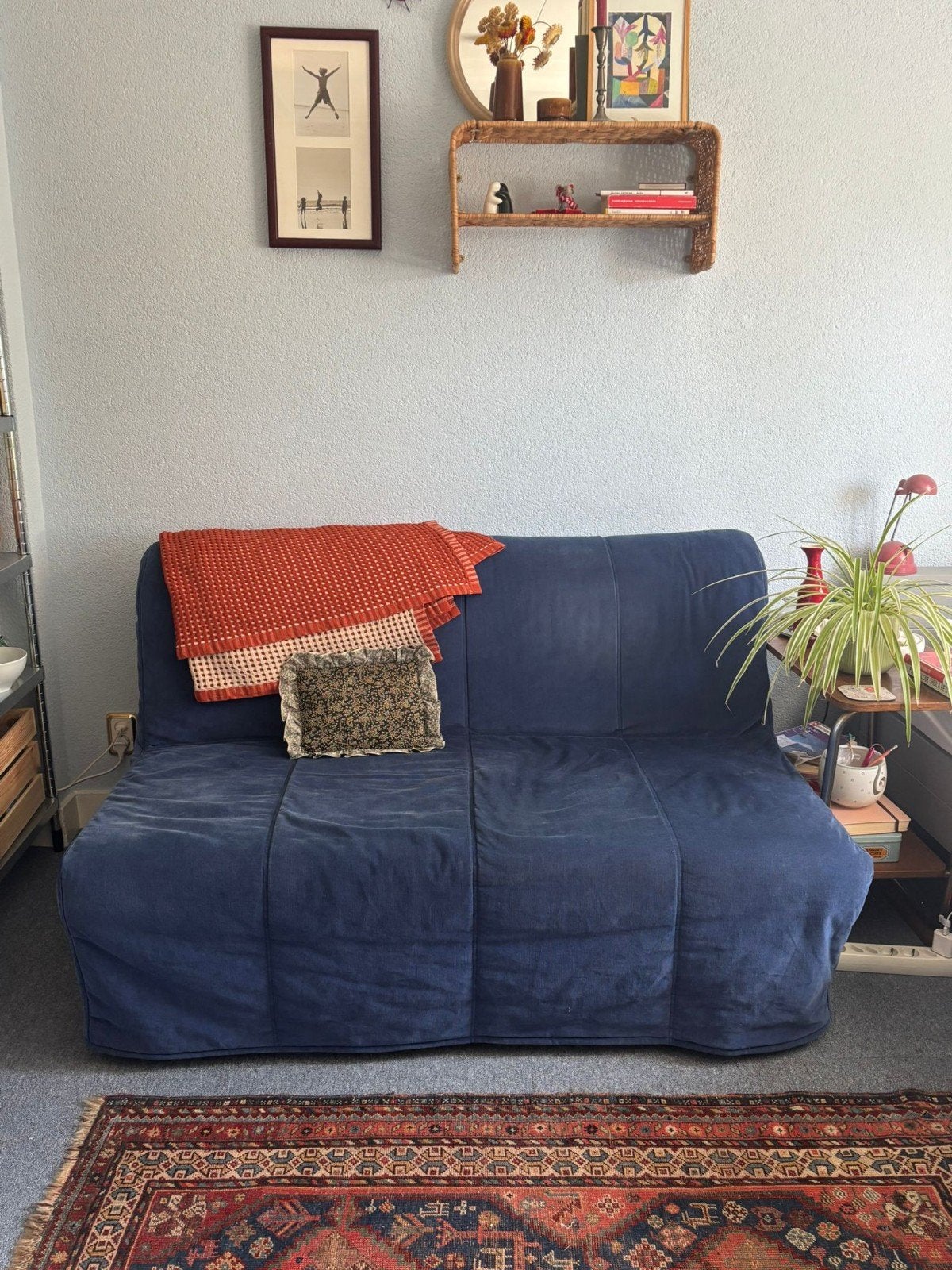 Ikea Lycksele Lövås  bank / slaapbank, 2 persoons, Ophalen, Zo goed als nieuw, Tweepersoons, 140 cm