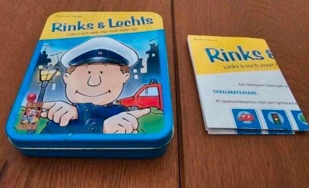 Rinks & Lechts - in blikje- 999games- compleet- in  blikje, Ophalen