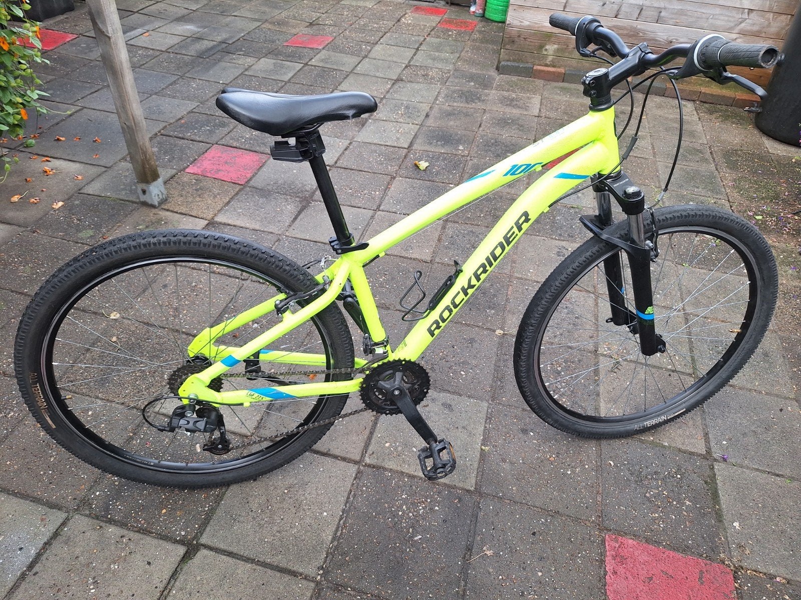 Rockrider ST100 Mountainbike 21 versnellingen .zie text, Ophalen, 24 inch of meer, Gebruikt, Velgrem