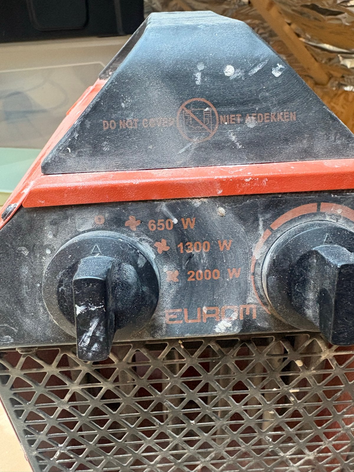 Eurom kachel 2000W, Ophalen, Gebruikt, Minder dan 30 cm, Kachel
