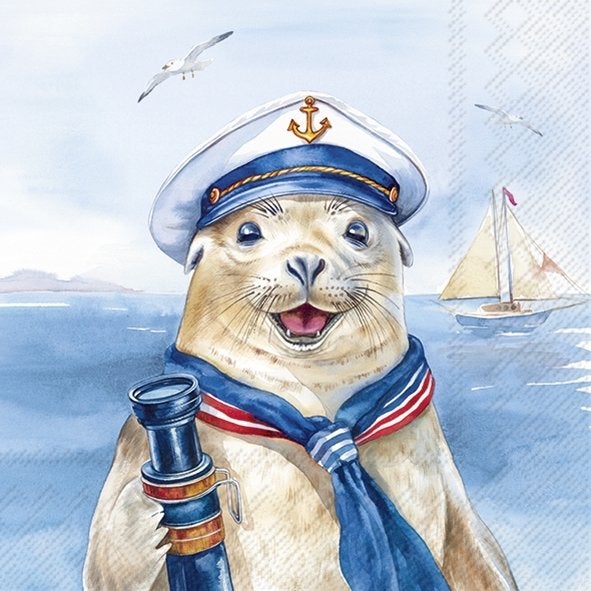 Set van 10 maritieme servetten - diverse ontwerpen, Verzamelen, Ambiente, Nieuw, Eu, Eu