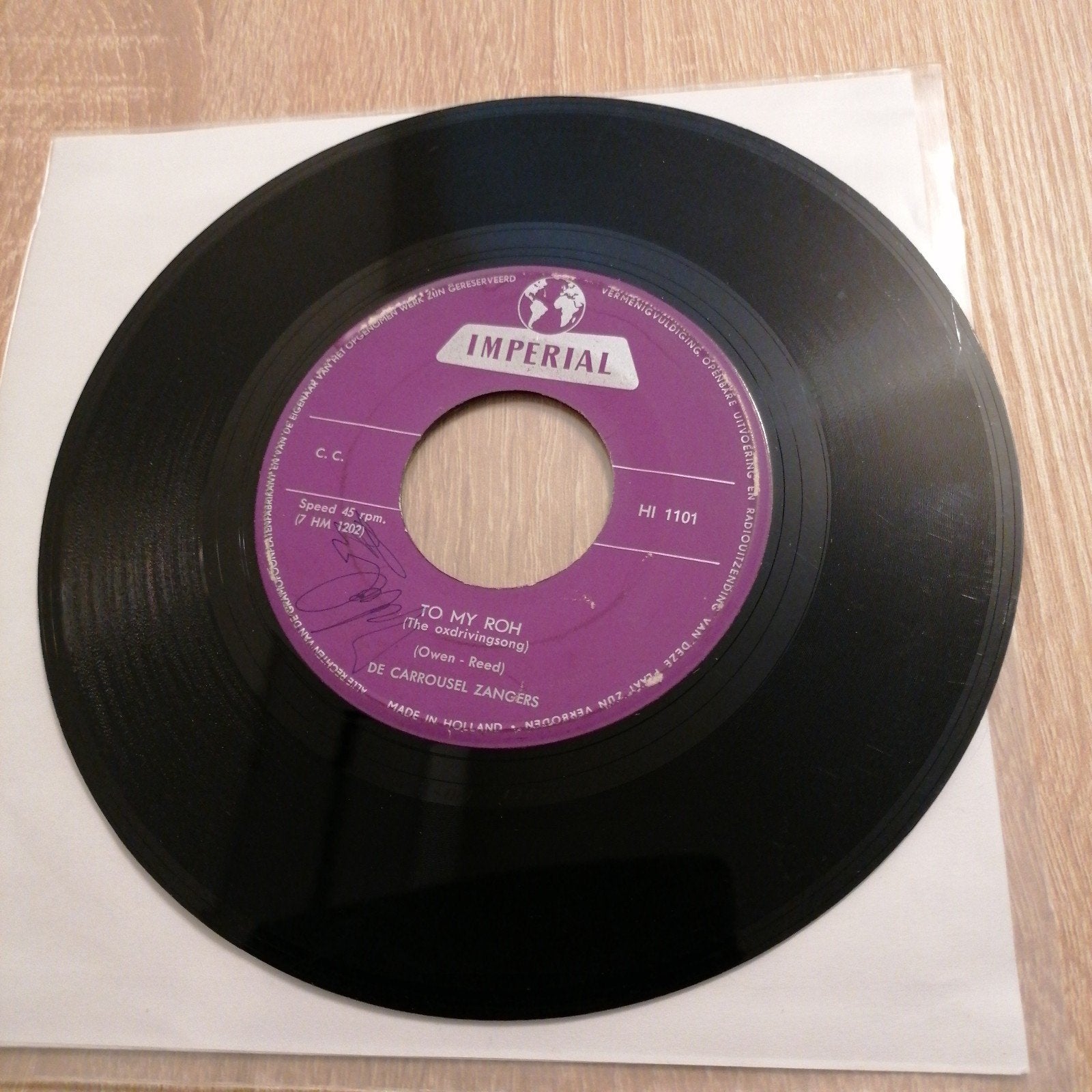 Carrousel zangers/to my roh(zeldzaam piraten topper), Ophalen of Verzenden, Gebruikt, Pop
