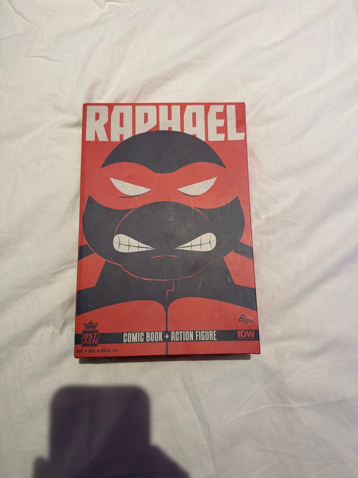 Teenage Mutant Ninja Turtles Raphael Comic Book + Actiefiguu, Ophalen, Nieuw