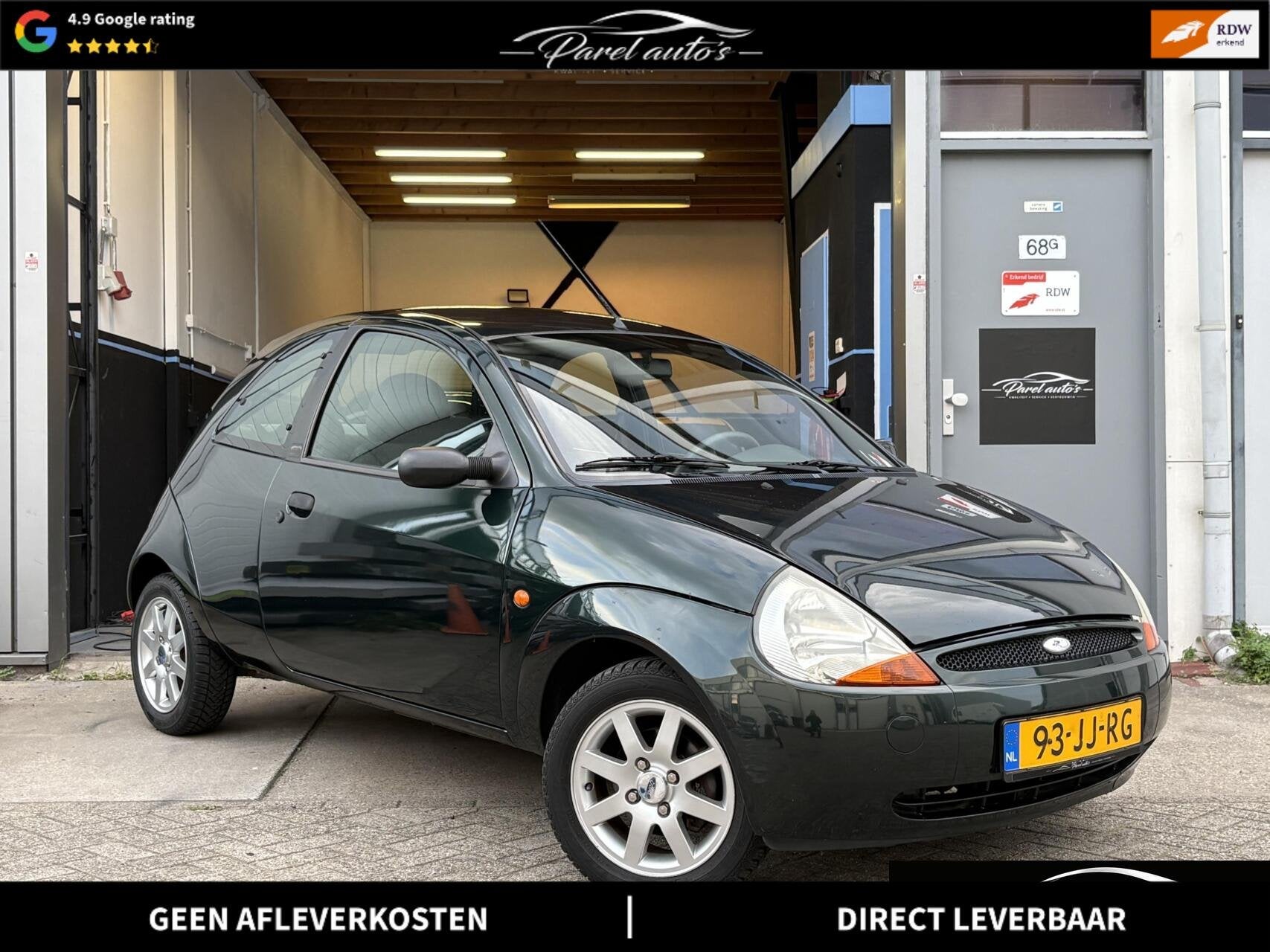 Ford Ka 1.3 7 Edition|APK|NAP|Airco|Lage KM|Elek ramen, Voorwielaandrijving, Gebruikt, 31 €/maand, 4 cilinders