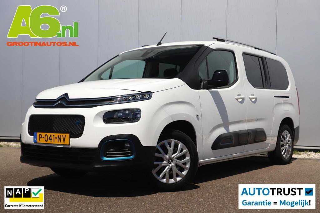Citroen ë-Berlingo XL Feel 50 kWh Rolstoel Auto Oprijplaten, Gebruikt, 750 kg, Met garantie (alle), Wit