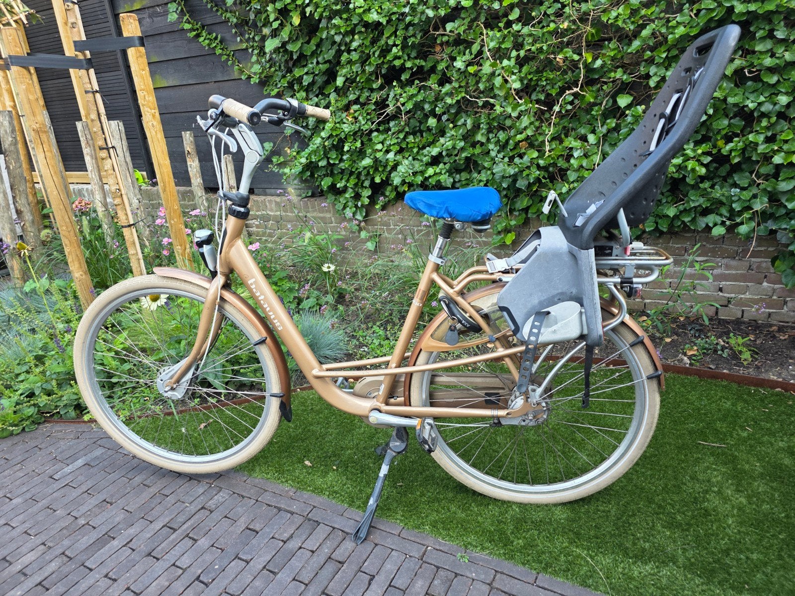 Batavus Damesfiets met Kinderzitje -, Fietsen en Brommers, Ophalen, (Extra) lage instap, Batavus, Trommelrem