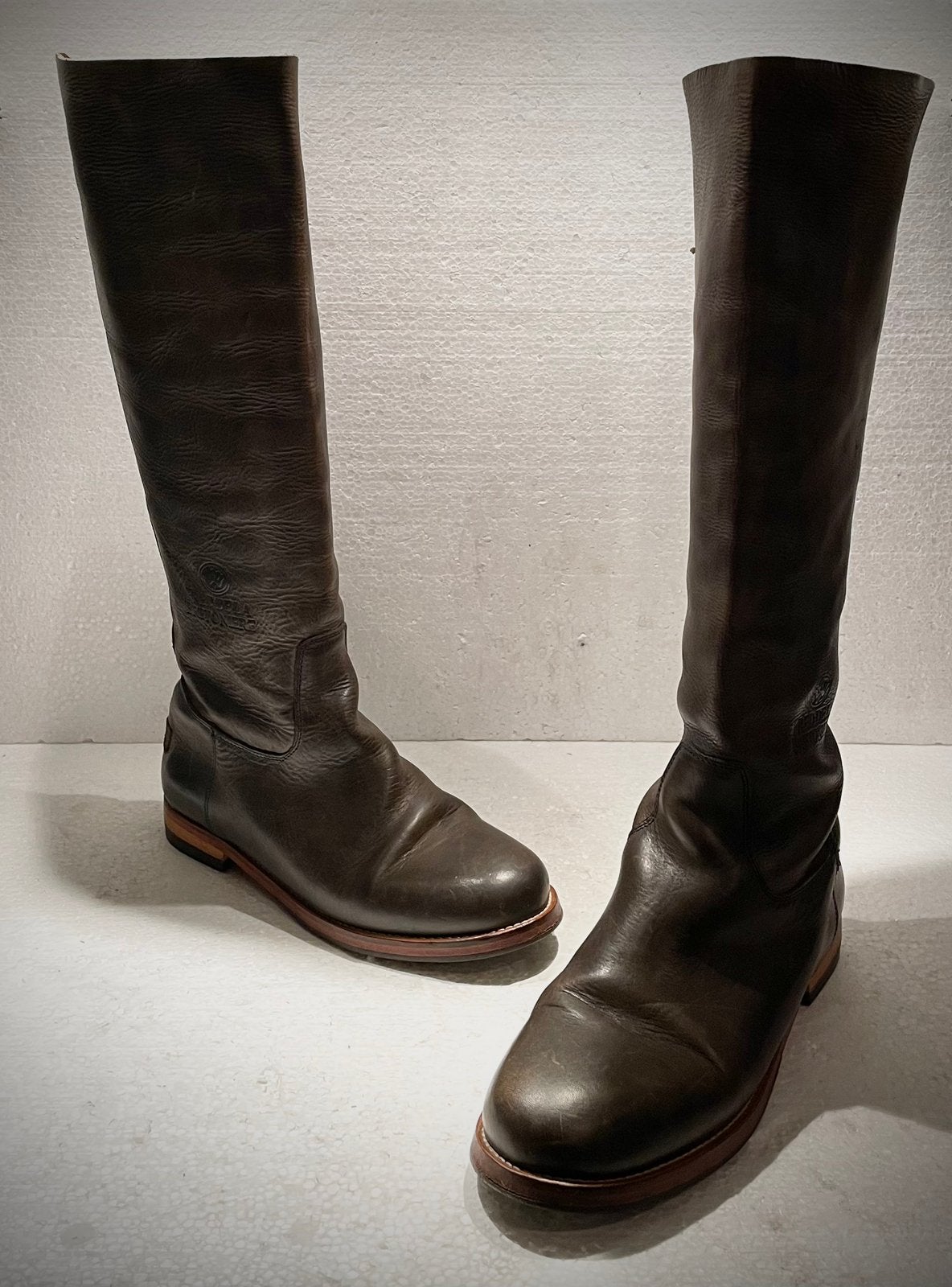 Fred de la Bretoniere - Shabbies hoge laarzen grijs groen 40, Kleding | Dames, Schoenen, Ophalen of Verzenden, Overige kleuren