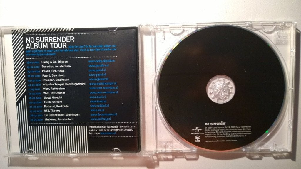 Kane - No Surrender, Ophalen of Verzenden, Zo goed als nieuw, Poprock, Album
