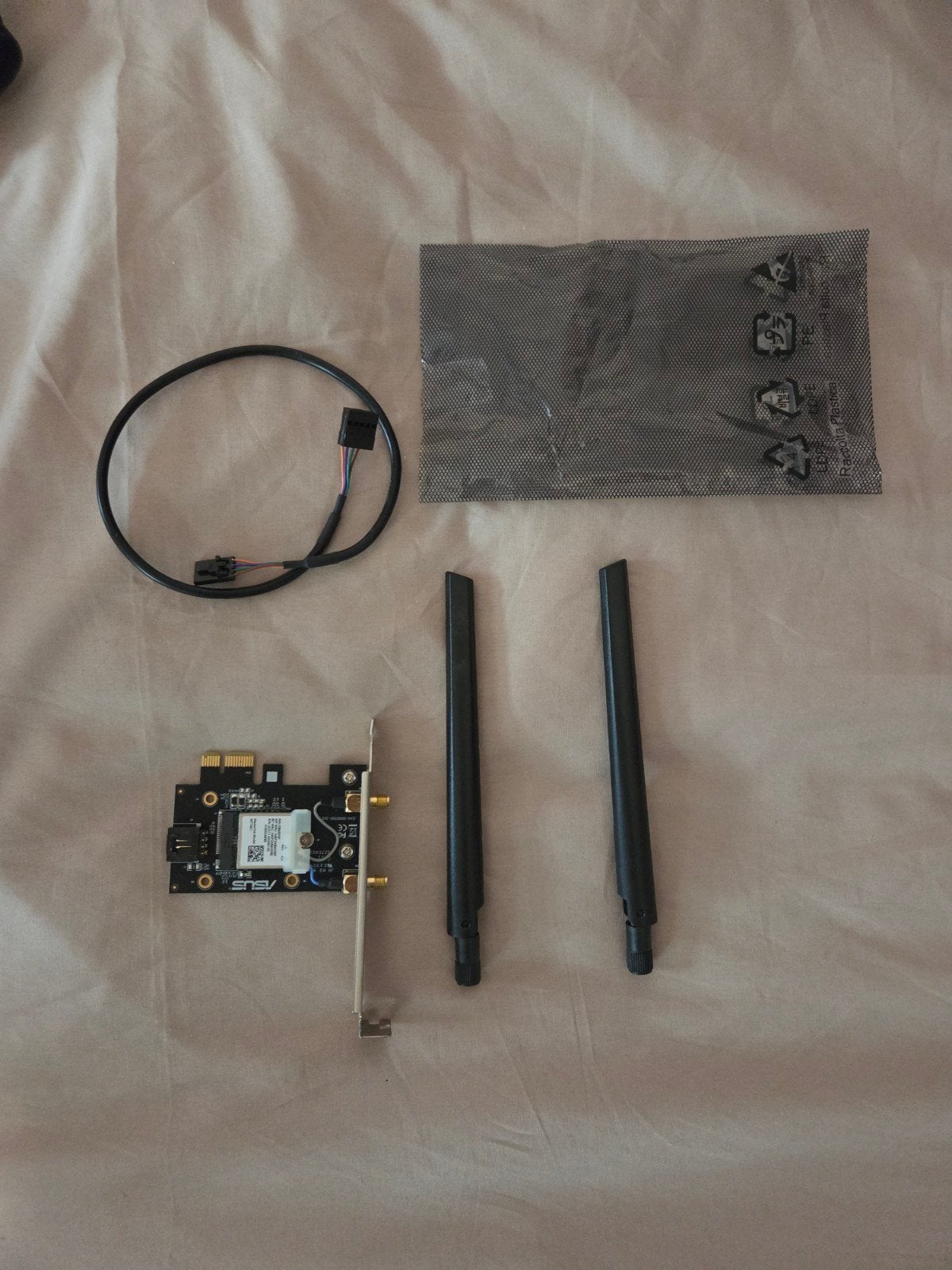 ASUS PCE-AX1800 WiFi 6 Bluetooth 5.2 WIFI PCI-E x1, Computers en Software, Netwerkkaarten, Ophalen of Verzenden, Zo goed als nieuw