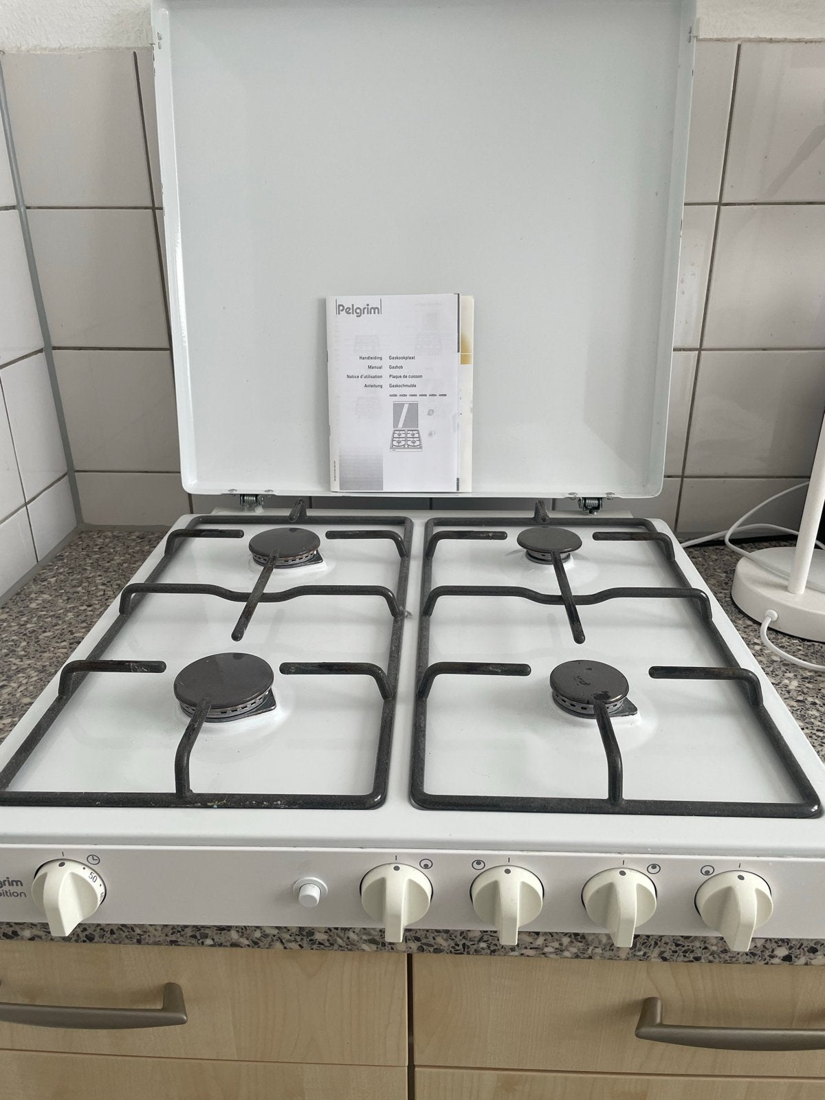 Pelgrim Ambition Gaskookplaat - Zo goed als nieuw, Ophalen, 4 kookzones, Zo goed als nieuw, Gas