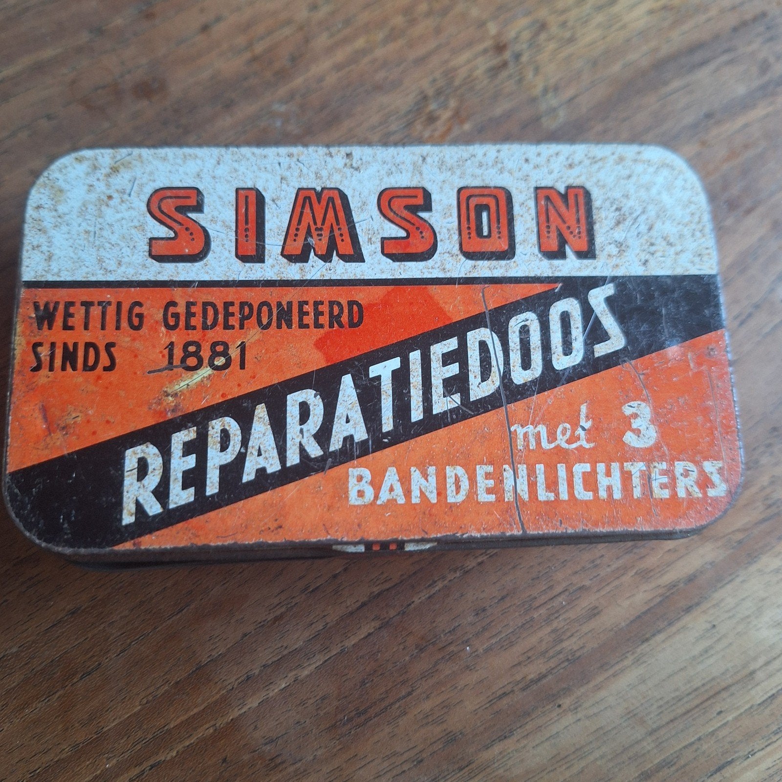 Oude Simson reparatiedoos - Vintage fietsaccessoire, Ophalen