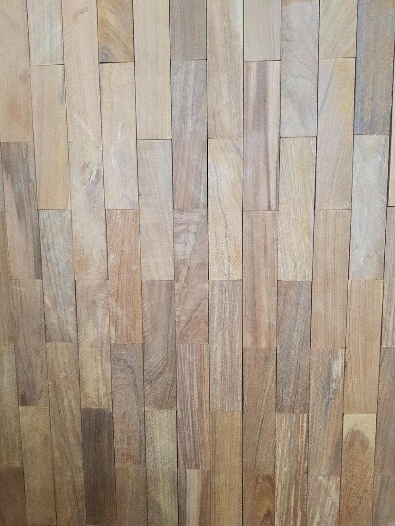 HOUTEN PARKET; 90M2 MASSIEVE TEAKHOUTEN TAPIS VLOER, Ophalen, Nieuw, 75 m² of meer, Parket