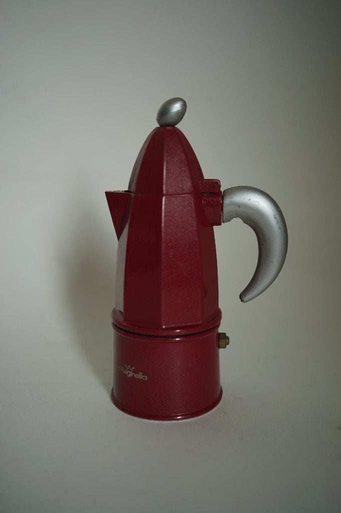 koffie kookpotje 80s La Reginella espresso Italy rood prama, Gebruikt, Espresso apparaat, Gemalen koffie, Ophalen of Verzenden