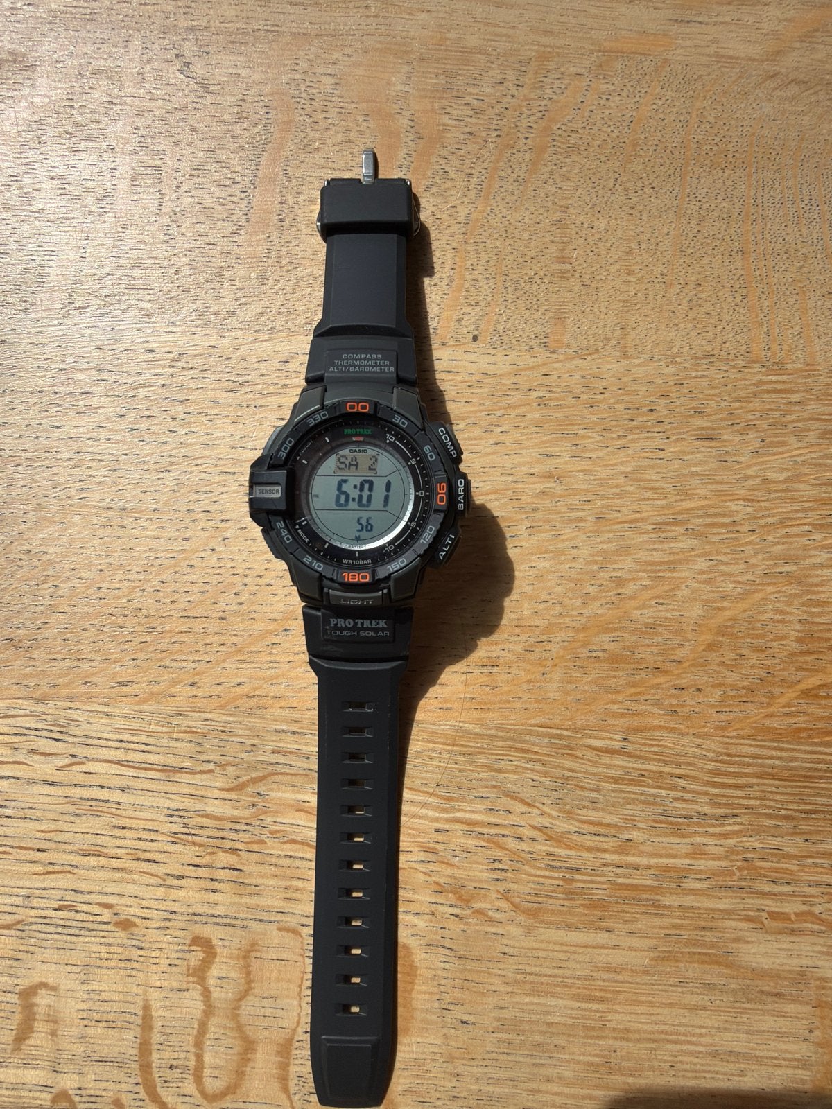 Casio Pro Trek Tough Solar Horloge - PRG-270, Ophalen, Casio, Kunststof, Gebruikt
