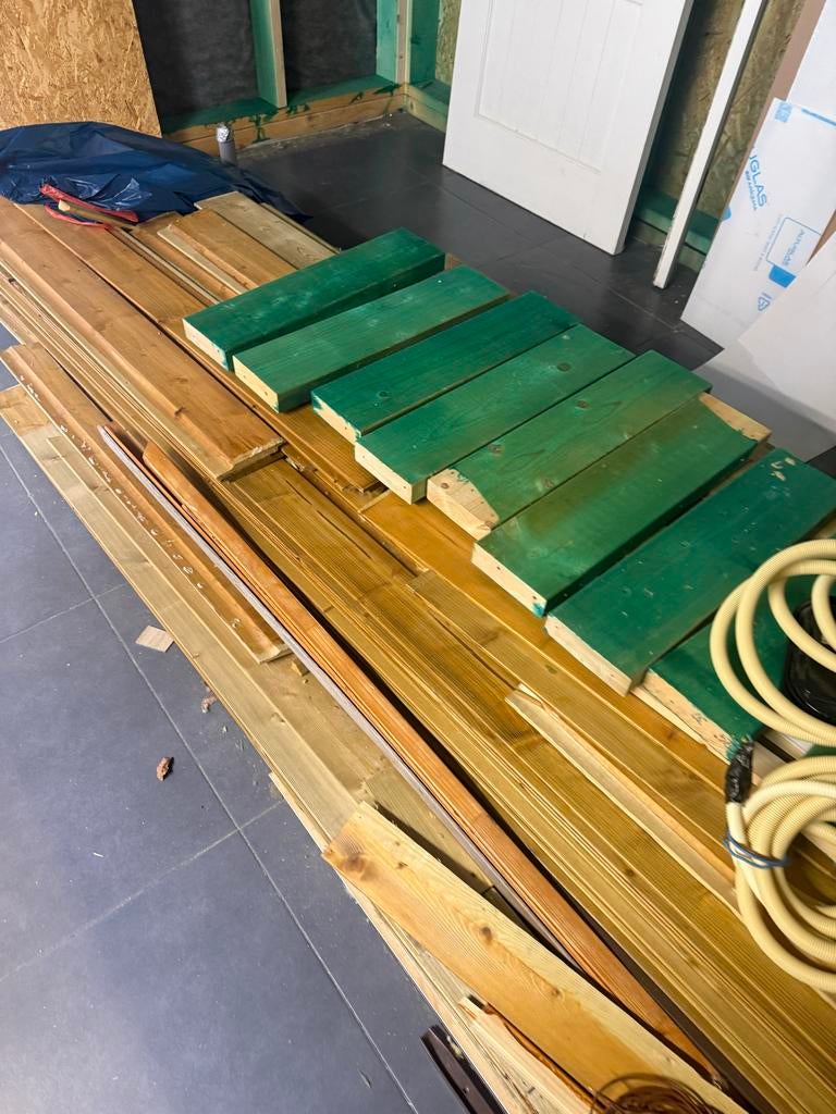Diverse materialen van 3 jaar oud tuinhuisje, Ophalen of Verzenden, Zo goed als nieuw