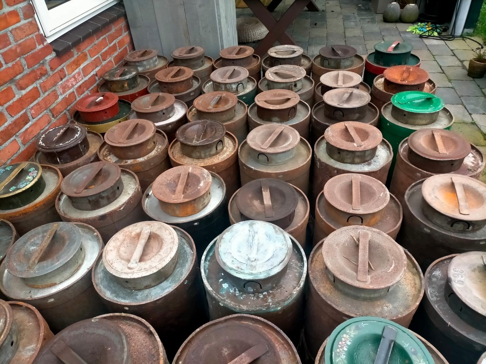 Perfecte melkbussen, melkbus voor de sier of oud en nieuw!, Minder dan 75 liter, Ophalen of Verzenden, Gebruikt, Metaal